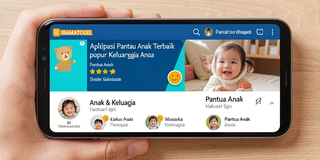 Antarmuka intuitif aplikasi IRAMATOGEL untuk pantauan anak yang efektif.