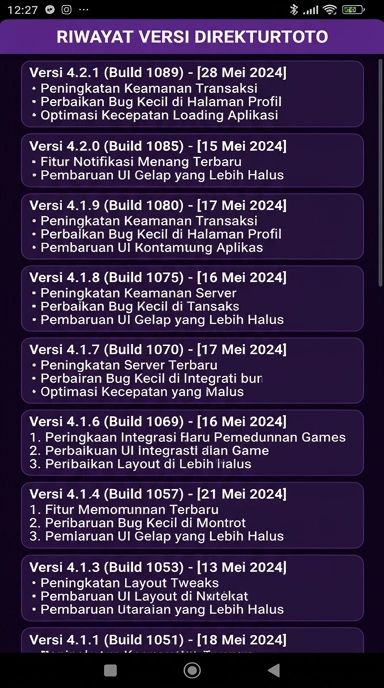 Tampilan riwayat versi direkturtoto